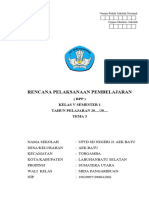 RPP Kelas 5 Tema 3