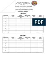 SCORE SHEET - Zumba Dance