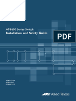 AT-8600 Series Switch: Installation and Safety Guide