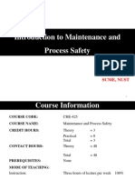 1 Introduction To Maintenance and Process Safety