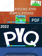 PYQ Organisms and Populations - Compressed