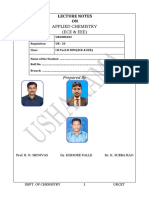 Applied Chemistry (Unit-1)