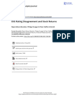 ESG Rating Disagreement and Stock Returns