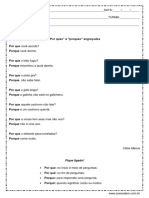 Interpretacao Porques 4º Ou 5º Ano Resposta