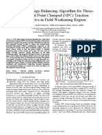 A DC-link Voltage Balancing Algorithm For Three-Level Neutral Point Clamped (NPC) Traction Inverter Drive in Field Weakening Region