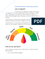 Adverbs of Degree