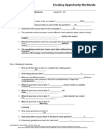 Aptis Format Quiz Answers