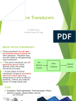 Active Transducers - Thermocouple