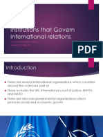 Lesson 15 Institutions That Govern International Relations