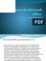 Versiones de Microsoft Office