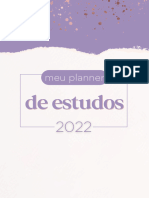 Meu Planner Digital de Estudos Roxo