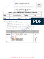 EPREUVE de Fin de Formation Synthèse V1