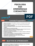 Psicologia Das Emergências e Desastres