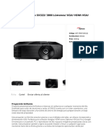 Proyector Optoma dx322 - 3800 Lúmenes - Xga - Hdmi-Vga