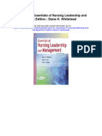 Test Bank For Essentials of Nursing Leadership and Management 5 Edition Diane K Whitehead