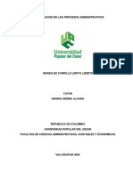 La Planeación en Los Procesos Administrativos