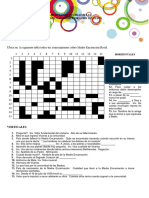Crucigrama Madre Encarnacion Rosal