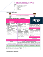 SESIÓN DE APRENDIZAJE 20 Buscamos Fracciones Equivalentes