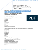 Test Bank For Biology Life On Earth With Physiology10 e 10th Edition Gerald Audesirk Teresa Audesirk Bruce e Byers