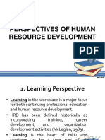 Perspectives of Human Resource Development