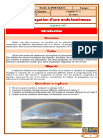 3 Phy ELEVE-b Propagation D'une Onde Lumineuse