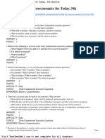 Test Bank For Macroeconomics For Today 9th Edition