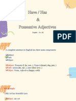 Possessive Adjectives