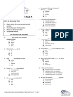 Placement Test A 2021 V1