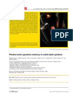 Photon-Echo Quantum Memory in Solid State Systems