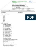 MIDTERM EXAM (Professional Development and Apllied Ethics Answer Key)