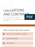 Obligations Contracts Atty Aliakhbar Jumrani