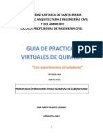 Practica 6. Principales Operaciones Fisico-Quimicas de Laboratorio