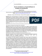 Porlan - El Cambio de La Enseñanza y El Aprendizaje en Tiempos de Pandemia