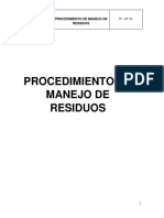 Procedimiento de Manejo de Residuos