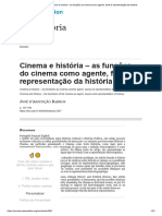 Cinema e História - As Funções Do Cinema Como Agente, Fonte e Representação Da História