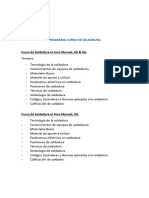 Programa Curso de Soldadura