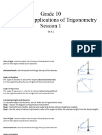 Grade 10 CH 9 Some Applications of Trigonometry Session 1