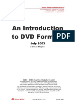 An Introduction To DVD Formats: July 2003