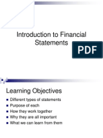 Intro To Financial Statements