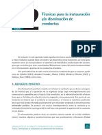 Técnicas para La Instauración Y/O Disminución de Conductas: Refuerzo Positivo