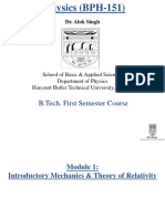 Relativistic Mechanics-Complete Notes (Unedited)