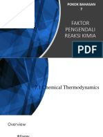 Pertemuan 9 Termodinamika Kimia