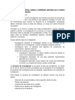 Sintesis de Concomientos, Saberes y Habilidades Aportados Por La Materia Metodologia de La Investigacion - Facundo Cativa