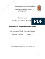 Disposiciones Generales Personas Fisicas