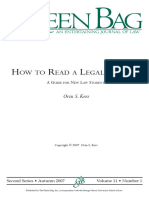 How To Read A Legal Opinion