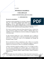 CCE Sentencia 141-18-SEP-CC Prevaricato No Jueces Constitucionales Por Fallar