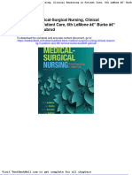 Test Bank Medical Surgical Nursing Clinical Reasoning in Patient Care 6th Lemone Burke Bauldoff Gubrud