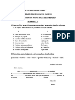 French Worksheet Class 8 Dec.2019