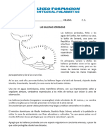 Comprensión Lectora Las Ballenas Jorobadas