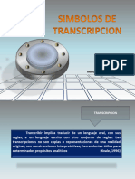 Simbolos de Transcripcion